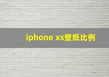 iphone xs壁纸比例